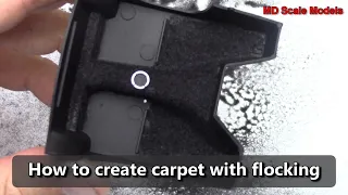 How to carpet a model car with flocking