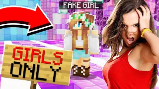 I Got CAUGHT on a GIRLS ONLY Minecraft Server!