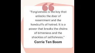 Corrie Ten Boom quote on forgiveness