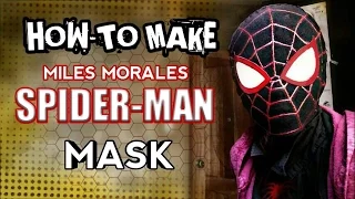 How-To MAKE|Miles Morales Spiderman Mask|DIY TUTORIAL