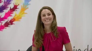 G7: The Duchess of Cambridge meets the First Lady of the US as royals arrive in Cornwall | 5 News