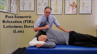 Post-Isometric Relaxation (PIR) Latissimus Dorsi (Lats)