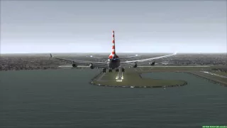 Landing in Sydney [YSSY] American 747-400 [PMDG 747] FSX