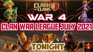 Clan War League July 2021 War 4 , Live attack Clash of Clans Tamil #SHAN