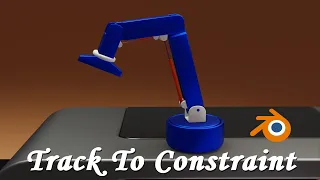 How to Use Track To Constraint in Blender 3.4 | Blender Limit Constraint Tutorial for Robot Arm