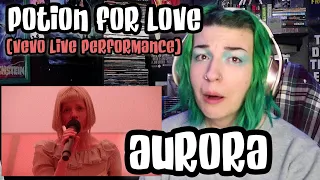 REACTION | AURORA "POTION FOR LOVE" (LIVE - VEVO)