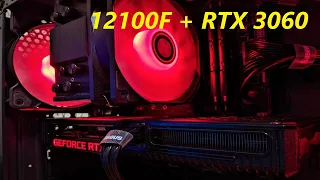 Игровой пк I3 12100F + RTX 3060 + MSI H610M + ОЗУ3200Mhz + GINZZU SL180 + тесты во многих играх!