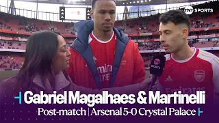 Gabriel Martinelli FIRED-UP & READY for title challenge 🔥😮‍💨 | Arsenal 5-0 Crystal Palace 🔴