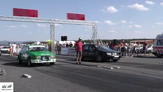 Skoda 130 LR vs VW Golf 4 🚦🚗 drag race 1/8 mile - 4K UHD