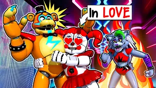 Circus Baby has a CONFESSION of LOVE?! in VRCHAT with Glamrock Freddy