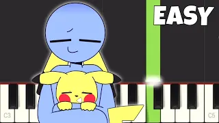 Pika Pika Pikachu - EASY Piano Tutorial - Rainbow Friends Animation