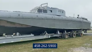 PATROL TORPEDO P.T. BOAT FOR SALE (1940 ORIGINAL) HISTORICAL BOAT FOR SALE PRICE REDUCED $375,000.00
