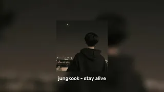 Jungkook [ Prof. Suga Of Bts ] - stay alive [ speed up ]