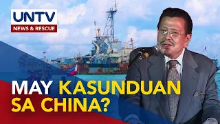 Ex-Pres. Estrada, walang ipinangako sa China ukol sa barko sa Ayungin Shoal – Sens. Jinggoy, JV