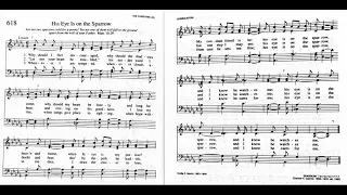 618. His Eye Is on the Sparrow (Sparrow Tune), Trinity Hymnal