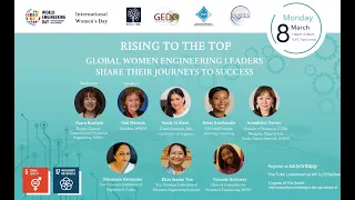 WFEO Rising To The Top Webinar #2 – Global Women Engineering Leaders Share Their Journeys to Success