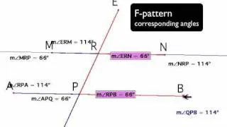 Parallel lines : Alternate Corresponding and Co-interior angles