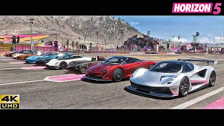 Forza Horizon 5 - Top 26 Fastest Cars Drag Race (All Made in UK)