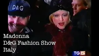 Madonna - Attending D&G Fashion Show - Milan, 1992.