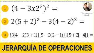 Jerarquía de operaciones. Ejercicios 4, 5 y 6