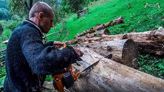 Заготовка дров у Карпатах на зиму 2022: Пилимо УРАЛОМ і колемо ДОВБНЕЮ / Частина 2