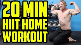 20 Min HIIT HOME WORKOUT | No Equipment / Bodyweight Only
