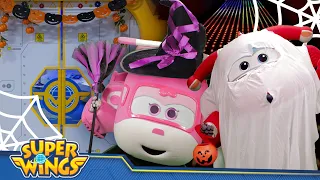 Halloween Indoor Playground Party with Ghost Jett 🎃 | halloween | Horror Story | superwings toy