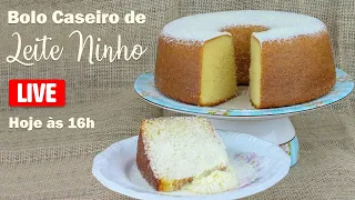 🔴 Live - Bolo Caseiro de Leite Ninho - Chef Silvia Nicolau