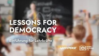 Lessons for Democracy Einführung für Lehrpersonen