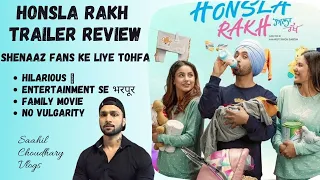 Honsla Rakh (Official Trailer Reaction) Diljit Dosanjh, Shehnaaz Gill, Sonam Bajwa I 15 Oct