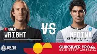 Owen Wright vs. Gabriel Medina - Quiksilver Pro Gold Coast 2017 Semifinals, Heat 2