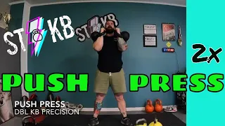 DOUBLE KETTLEBELL PUSH PRESS   Form