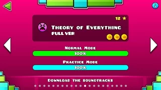 Geometry Dash - Theory of Everything (FULL VER) All Coin / ♬ Partition