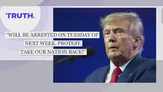 Trump says he expects to be arrested, calls for protest