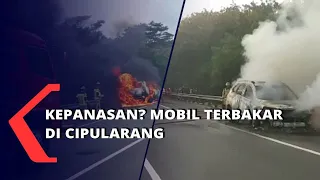 Detik-Detik Mobil Mewah Terbakar di Tol Cipularang