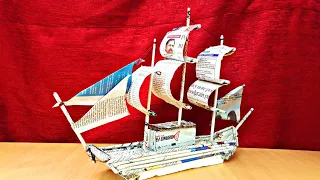How to make a Sail boat | BEST OUT OF WASTE |