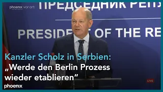 Bundeskanzler Scholz trifft den serbischen Präsidenten Vucic