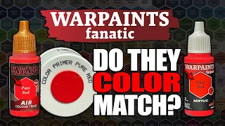 Army Painter Fanatic Paint Put to the Test: Color Matching & Airbrushing Warpaints