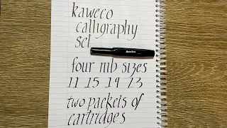 New Pen Day: Kaweco Calligraphy Set