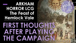 My First Thoughts About The HEMLOCK VALE CAMPAIGN!