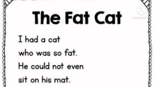 The Fat Cat Poem /For Kids /English Poem