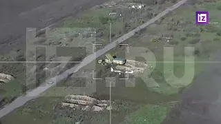 «Ланцет» уничтожает украинский командный пункт 5Н63С из состава ЗРК С-300. За красный трактор!