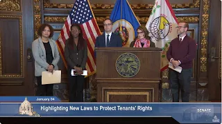 Press Conference: Highlighting New Laws Protecting Tenants' Rights - 01/04/24