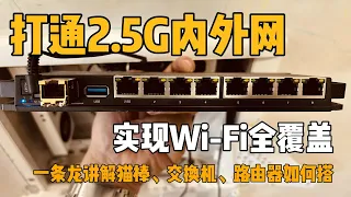 打通2.5G内外网，实现Wi-Fi全覆盖｜突破2000M宽带｜如何选猫棒｜如何升级万兆局域网｜如何实现Wi-Fi全覆盖｜路由器放不到弱电箱怎么办