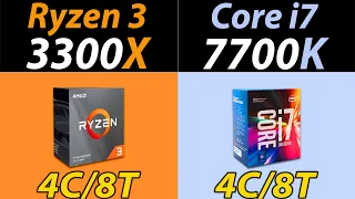 R3 3300X Vs. i7-7700K | How Much Performance Difference..??
