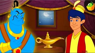 Aladdin and the Magic Lamp from The Arabian Nights. Kids Story in English.