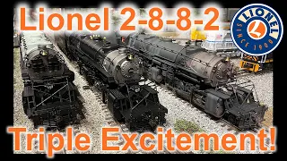 Lionel's Powerful 2-8-8-2 Steam Locomotives - Triple Excitement!