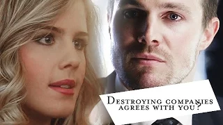 [AU] oliver & felicity | "destroying companies agrees with you?"