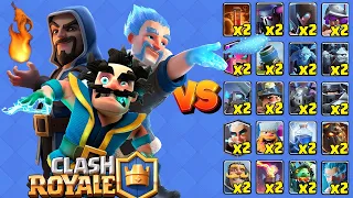 3 WIZARDS vs ALL CARDS x2 | Clash Royale - Royal OVS