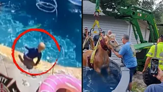 Heartstopping Pool Rescues